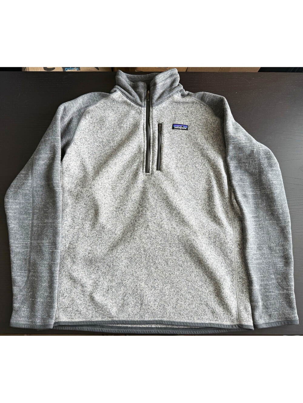 Patagonia Better Sweater 1/4 Zip Knit Fleece Pullover Men’s Large Gray Jacket